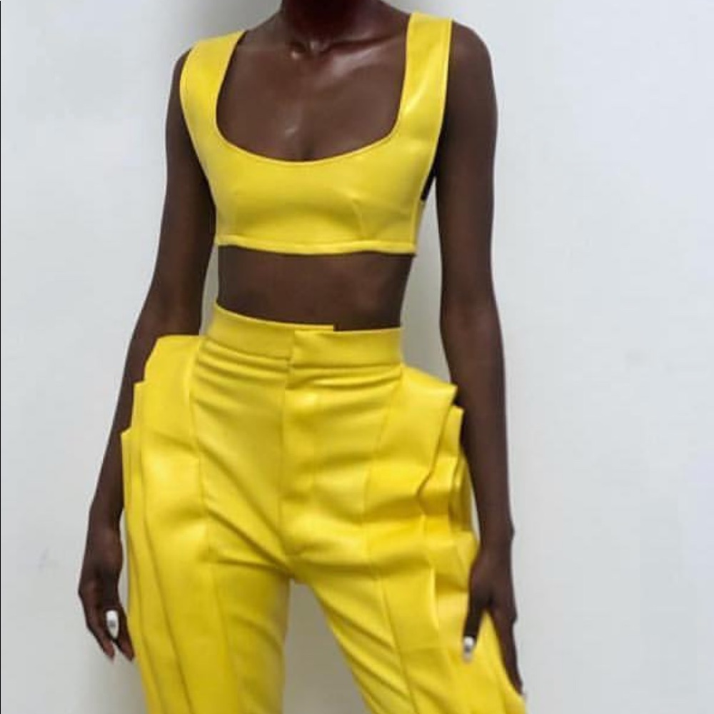 GRAYSCALE YELLOW 2 piece outfit. Brand New w/ tags